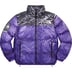 Supreme The North Face Trompe L’oeil Printed Nuptse Jacket - Purple (front)