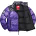 Supreme The North Face Trompe L’oeil Printed Nuptse Jacket - Purple (front)