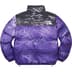 Supreme The North Face Trompe L’oeil Printed Nuptse Jacket - Purple (front)