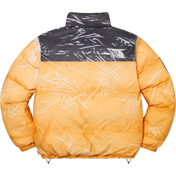 Supreme The North Face Trompe L’oeil Printed Nuptse Jacket - Yellow (front)