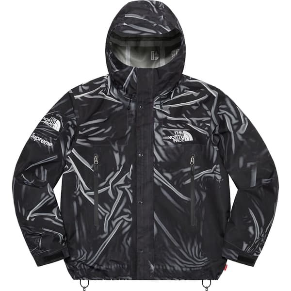 Supreme The North Face Trompe L’oeil Printed Taped Seam Shell Jacket - Black (front)