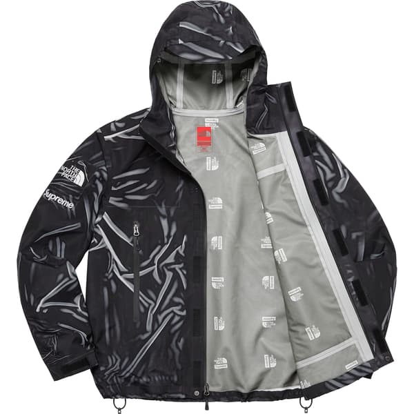 Supreme The North Face Trompe L’oeil Printed Taped Seam Shell Jacket - Black (front)