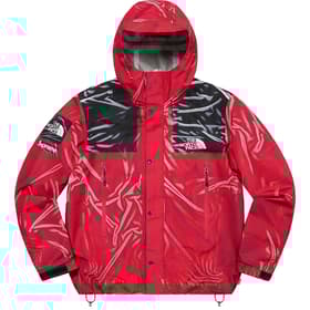 Supreme The North Face Trompe L’oeil Printed Taped Seam Shell Jacket Red