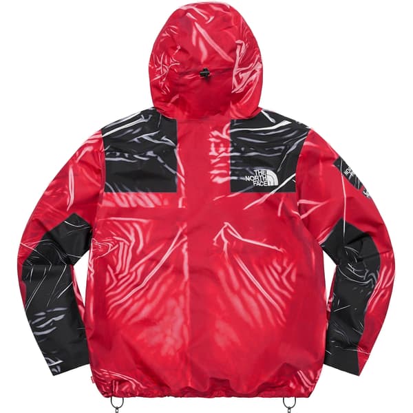 Supreme The North Face Trompe L’oeil Printed Taped Seam Shell Jacket - Red (front)