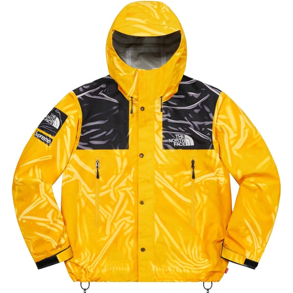 Supreme The North Face Trompe L’oeil Printed Taped Seam Shell Jacket - Yellow (front)