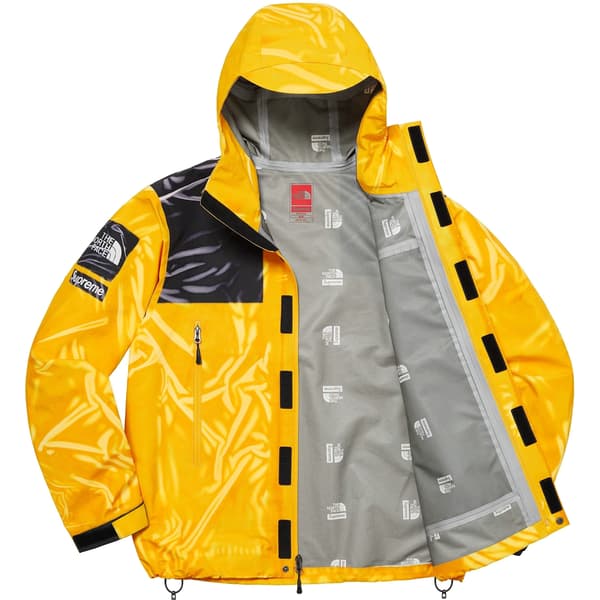 Supreme The North Face Trompe L’oeil Printed Taped Seam Shell Jacket - Yellow (front)