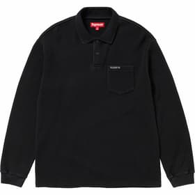 Supreme Thermal L/S Polo Black