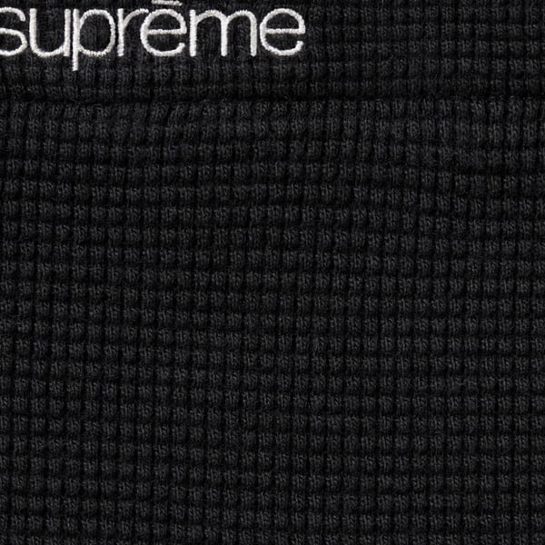 Supreme Thermal L/S Polo - Black (front)
