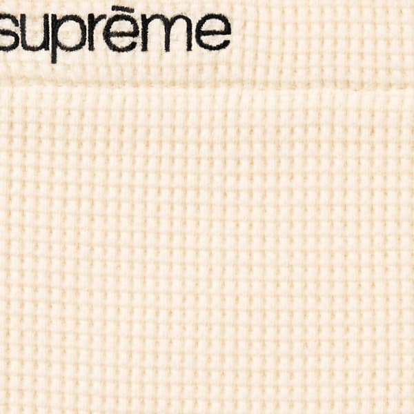 Supreme Thermal L/S Polo - Natural (front)