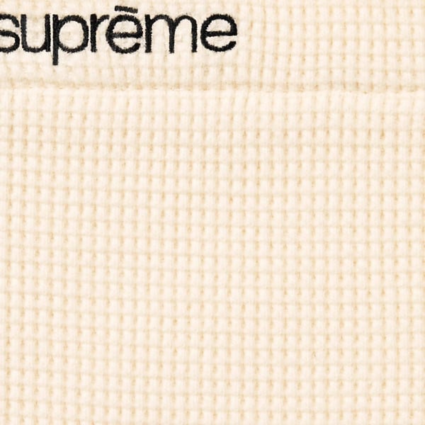 Supreme Thermal L/S Polo - Natural (front)