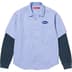 Supreme Thermal Sleeve Work Shirt - Light Blue (front)