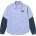 Supreme Thermal Sleeve Work Shirt - Light Blue (front)