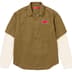 Supreme Thermal Sleeve Work Shirt - Olive (front)