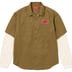 Supreme Thermal Sleeve Work Shirt - Olive (front)