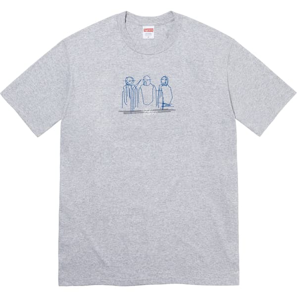 Supreme Three Kings Tee - Heather Grey (front)