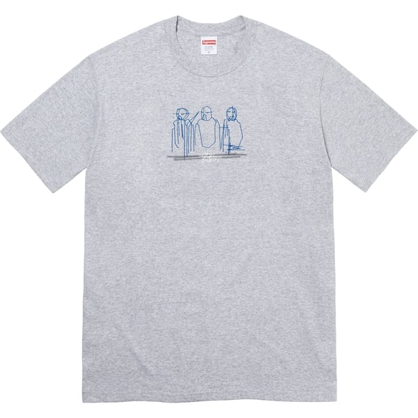 Supreme Three Kings Tee - Heather Grey (front)
