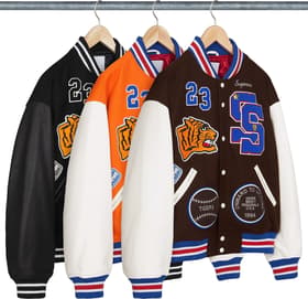 Supreme Tiger Varsity Jacket Brown