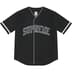 Supreme Timberland Baseball Jersey - Black (front)