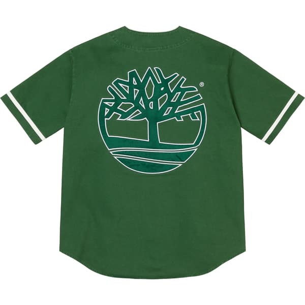 Supreme Timberland Baseball Jersey - Green (front)