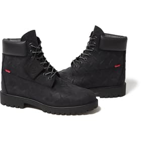 Supreme Timberland Diamond Plate 6&#34; Premium Waterproof Boot Black