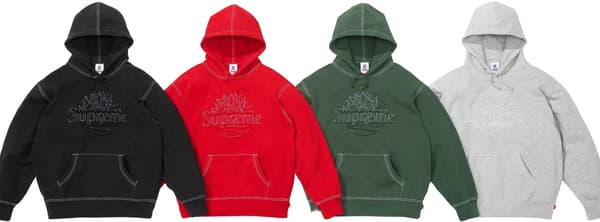 Supreme Timberland Hooded Sweatshirt - Product Image
