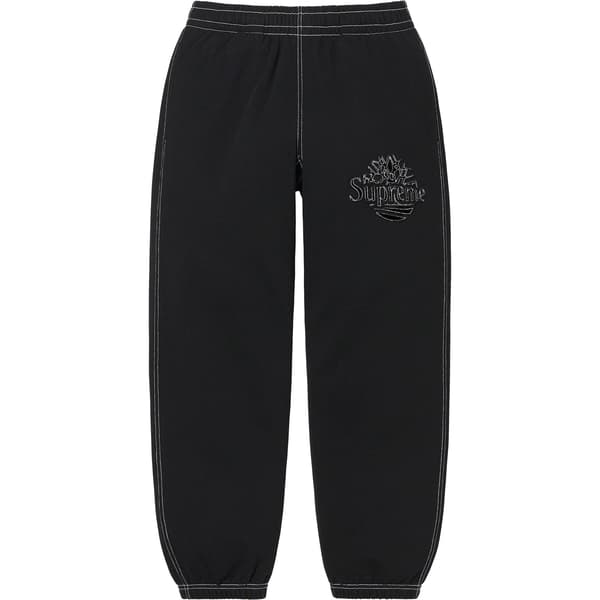 Supreme Timberland Sweatpant - Black (front)