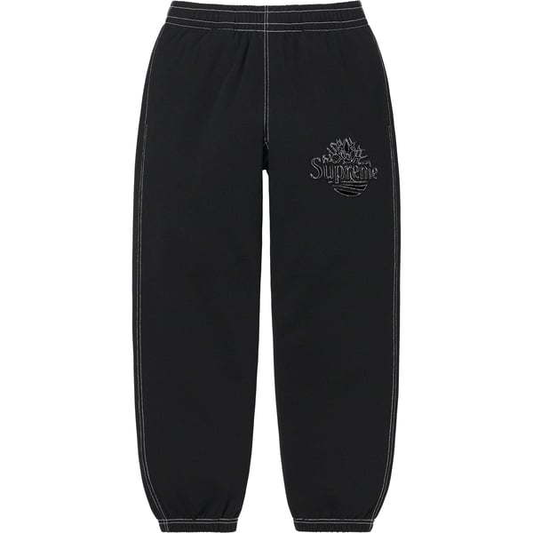 Supreme Timberland Sweatpant - Black (front)