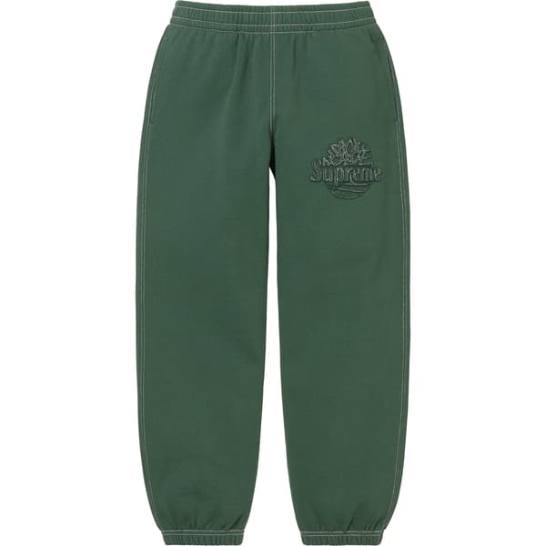 Supreme Timberland Sweatpant - Dark Green (front)