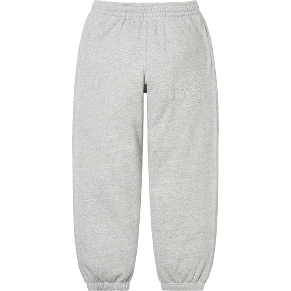 Supreme Timberland Sweatpant - Heather Grey (front)