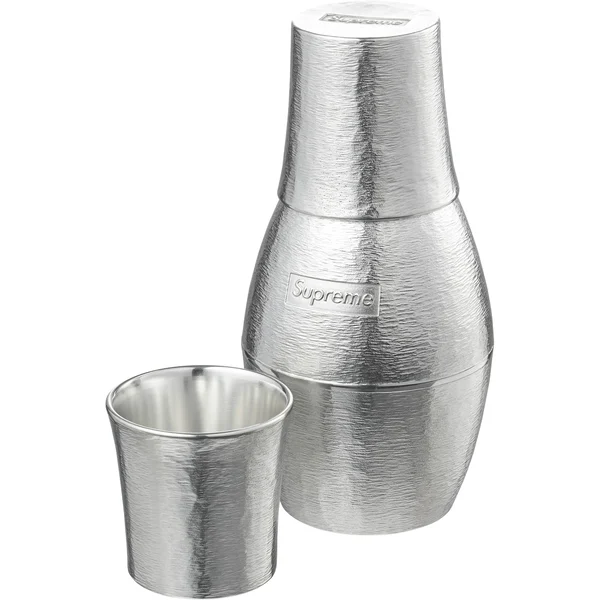 Supreme Tin Sake Set - Silver (front)