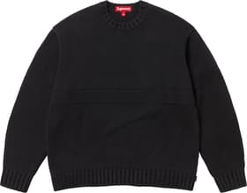 Supreme Tonal Appliqué Sweater Black