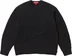 Supreme Tonal Appliqué Sweater - Black (front)