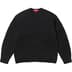 Supreme Tonal Appliqué Sweater - Black (front)