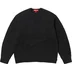 Supreme Tonal Appliqué Sweater - Black (front)