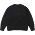 Supreme Tonal Appliqué Sweater - Black (front)