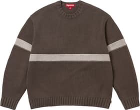 Supreme Tonal Appliqué Sweater Brown