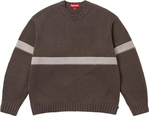 Supreme Tonal Appliqué Sweater - Brown (front)