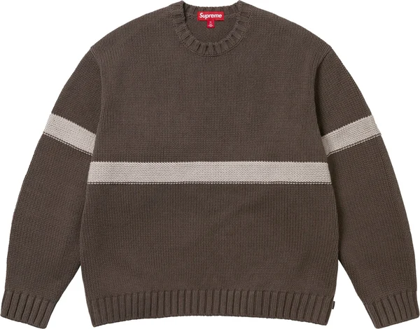 Supreme Tonal Appliqué Sweater - Brown (front)
