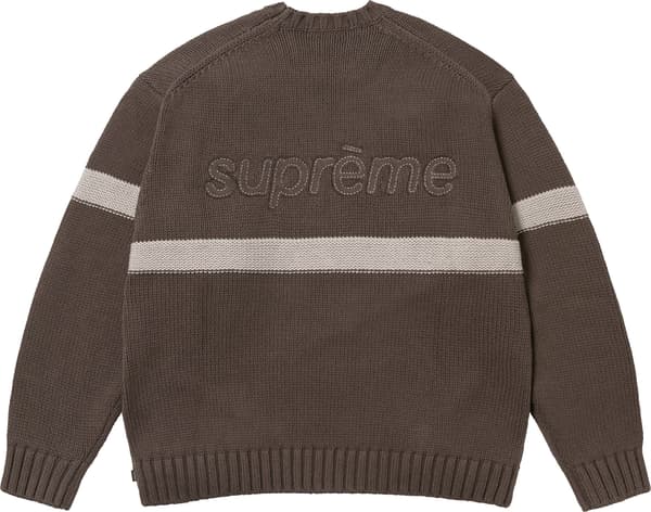 Supreme Tonal Appliqué Sweater - Brown (front)
