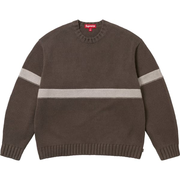 Supreme Tonal Appliqué Sweater - Brown (front)
