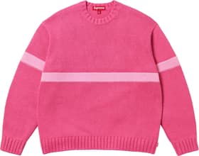 Supreme Tonal Appliqué Sweater Dark Pink