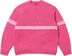 Supreme Tonal Appliqué Sweater - Dark Pink (front)