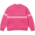 Supreme Tonal Appliqué Sweater - Dark Pink (front)