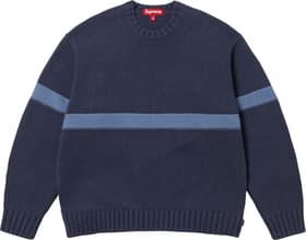 Supreme Tonal Appliqué Sweater Navy