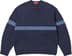Supreme Tonal Appliqué Sweater - Navy (front)
