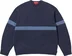 Supreme Tonal Appliqué Sweater - Navy (front)