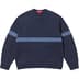 Supreme Tonal Appliqué Sweater - Navy (front)