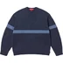 Supreme Tonal Appliqué Sweater - Navy (front)
