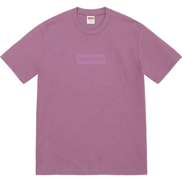 Supreme Tonal Box Logo Tee - Dusty Purple (front)