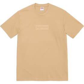 Supreme Tonal Box Logo Tee Khaki